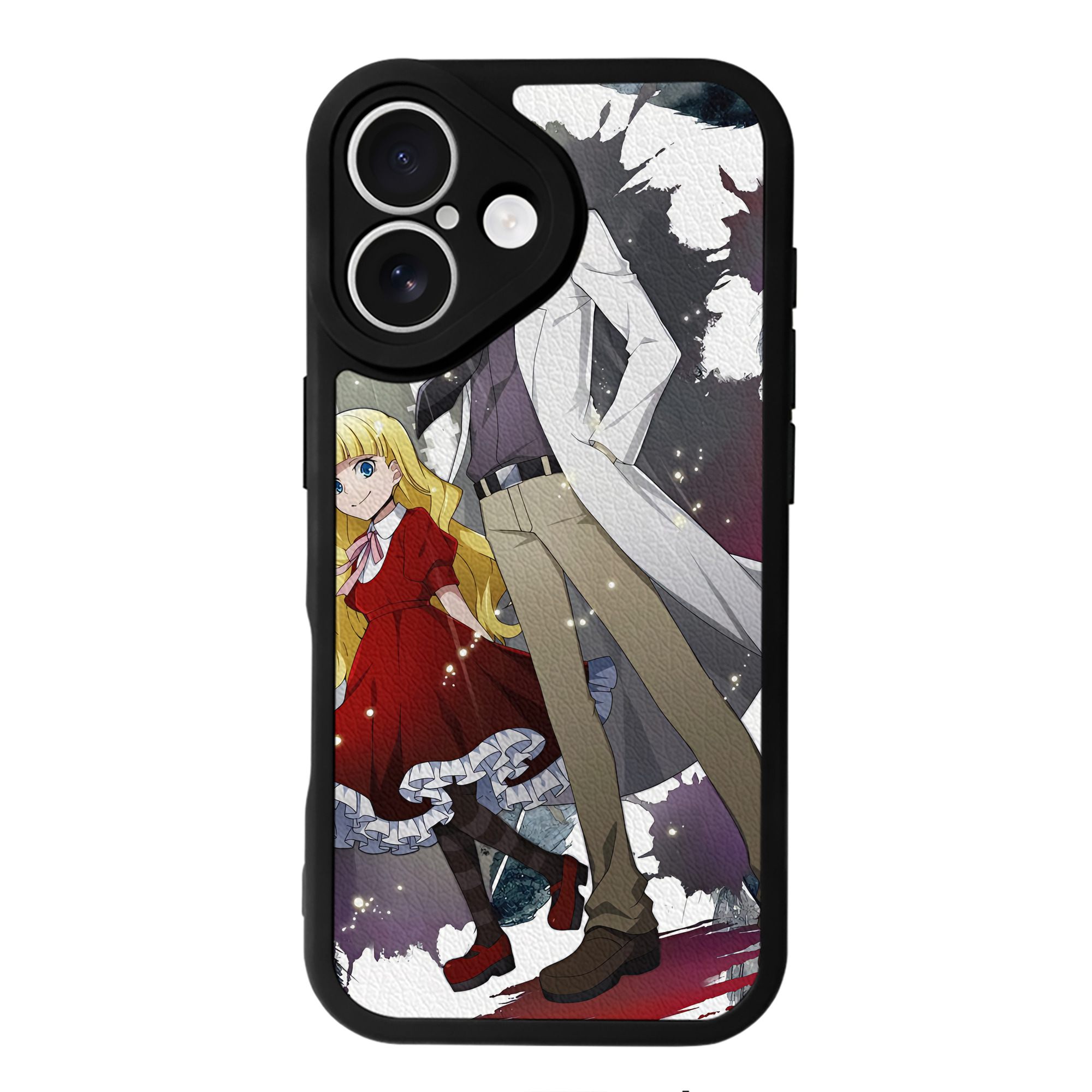 （画像用） 文豪ストレイドッグス Bungo Stray Dogs 【iPhone 16シリーズ対応】シリコンスマホケース（レザー調） 材質：シリコン